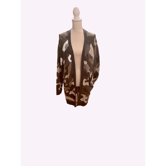 No Boundries long camo open front sweater size junior 15-17 - Picture 1 of 8